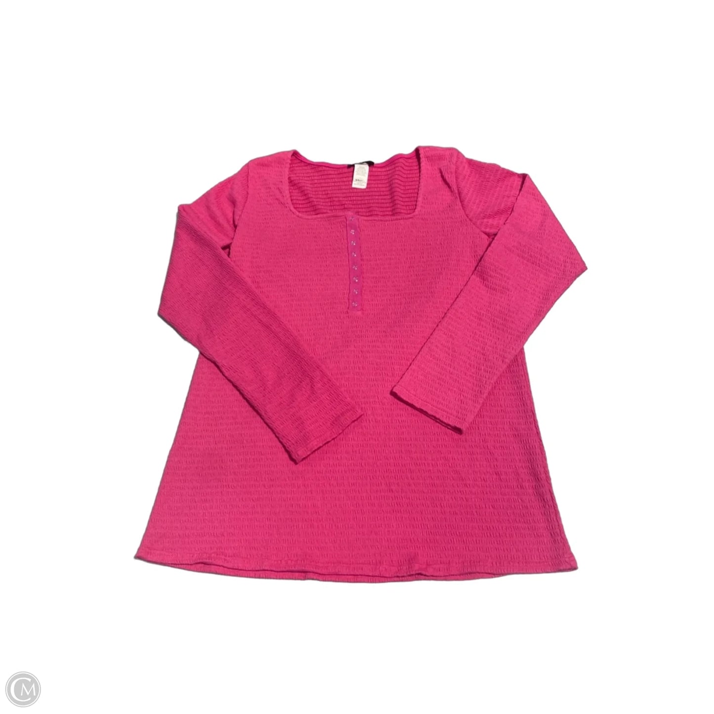 Top Long Sleeve By Heimish Usa In Pink, Size: 2x
