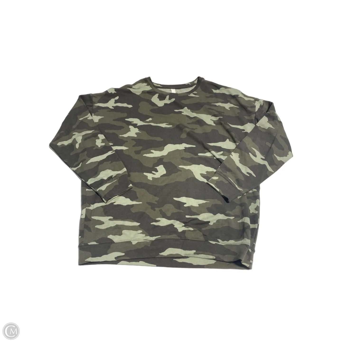Top Long Sleeve By Athleta In Camouflage Print, Size: M
