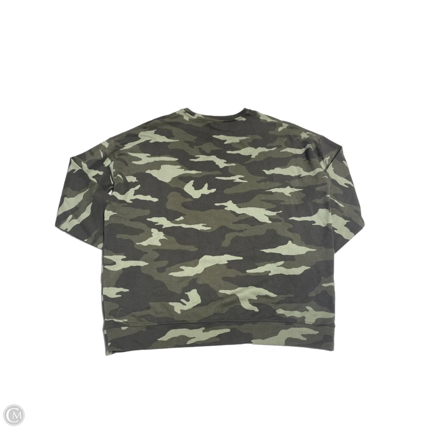 Top Long Sleeve By Athleta In Camouflage Print, Size: M