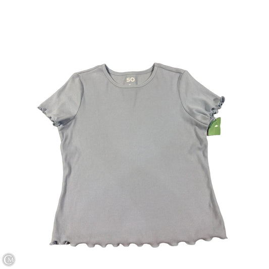 Top Short Sleeve By So In Blue, Size: Xl