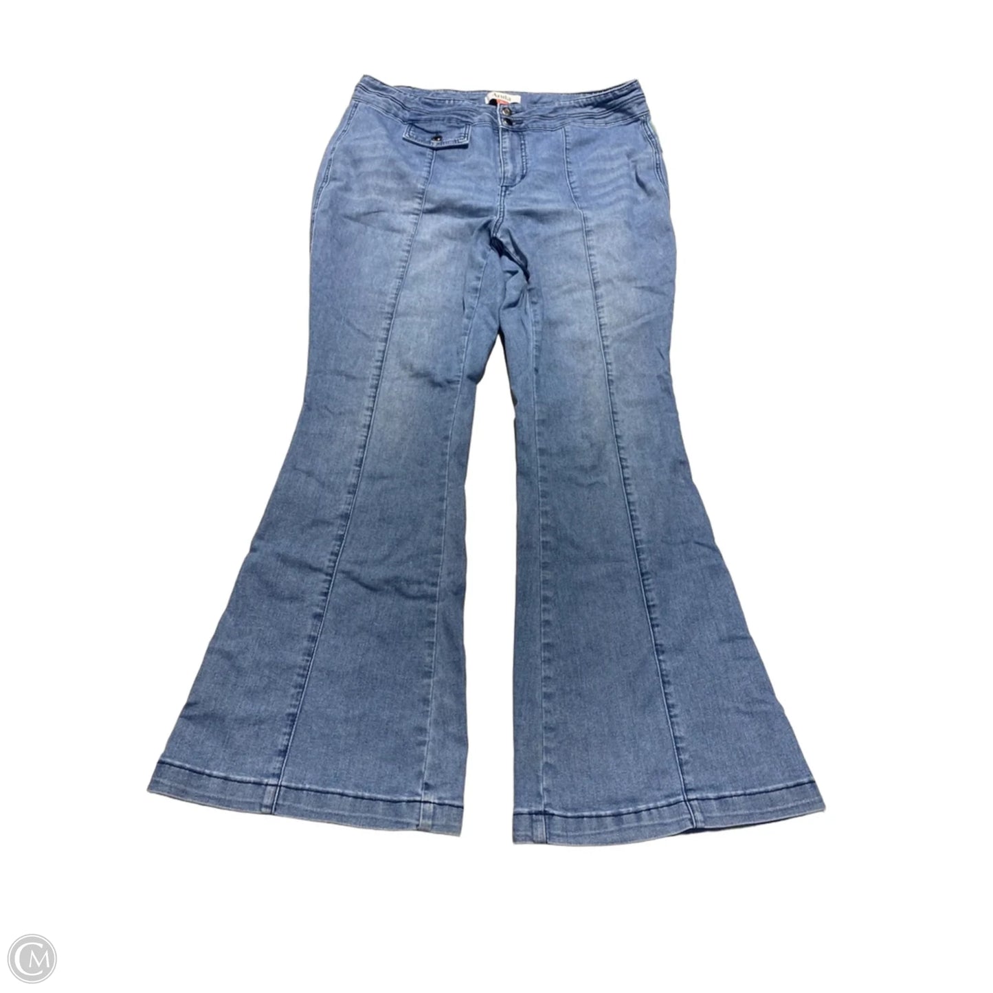 Jeans Flared By Arula In Blue Denim, Size: 18