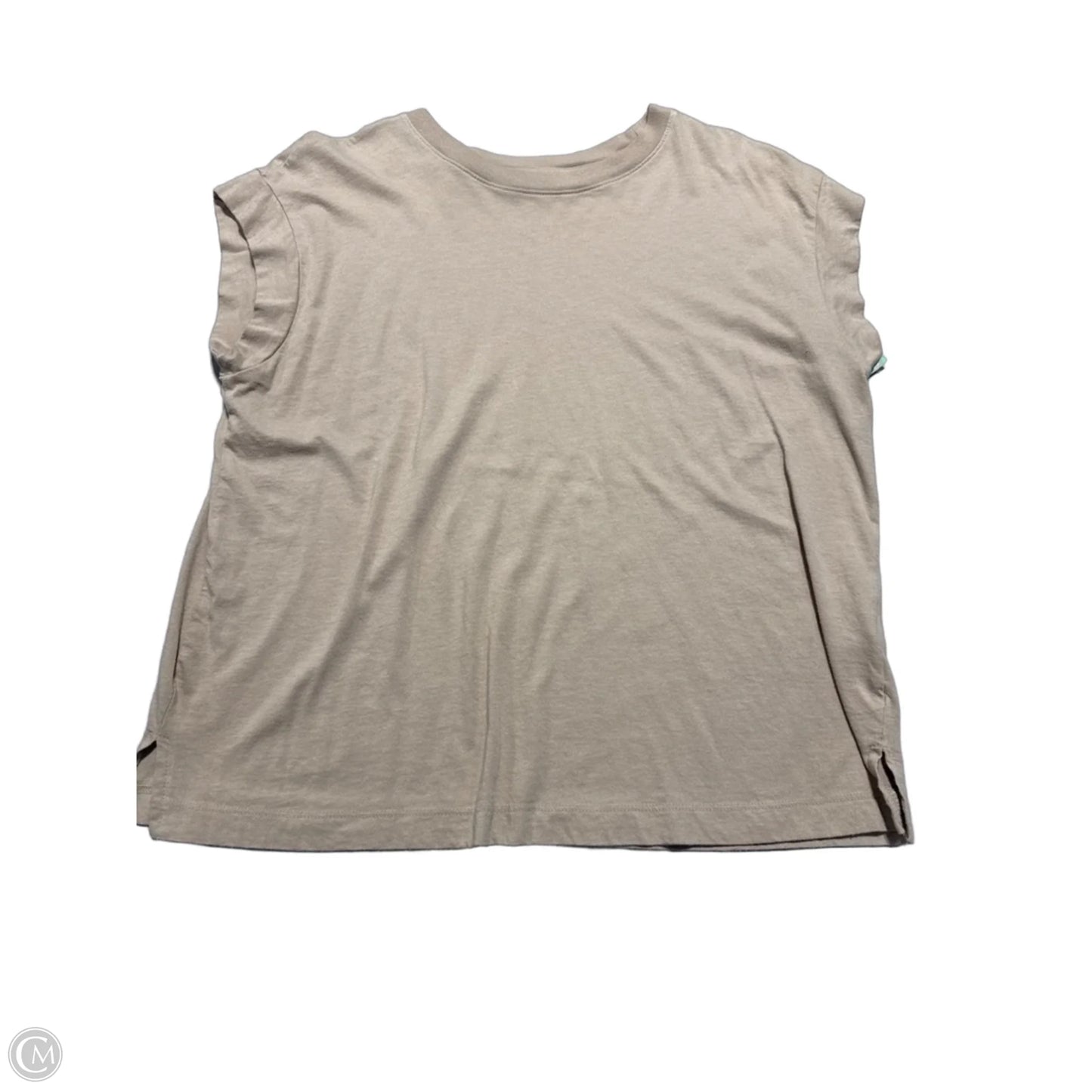 Top Short Sleeve By A New Day In Brown, Size: M