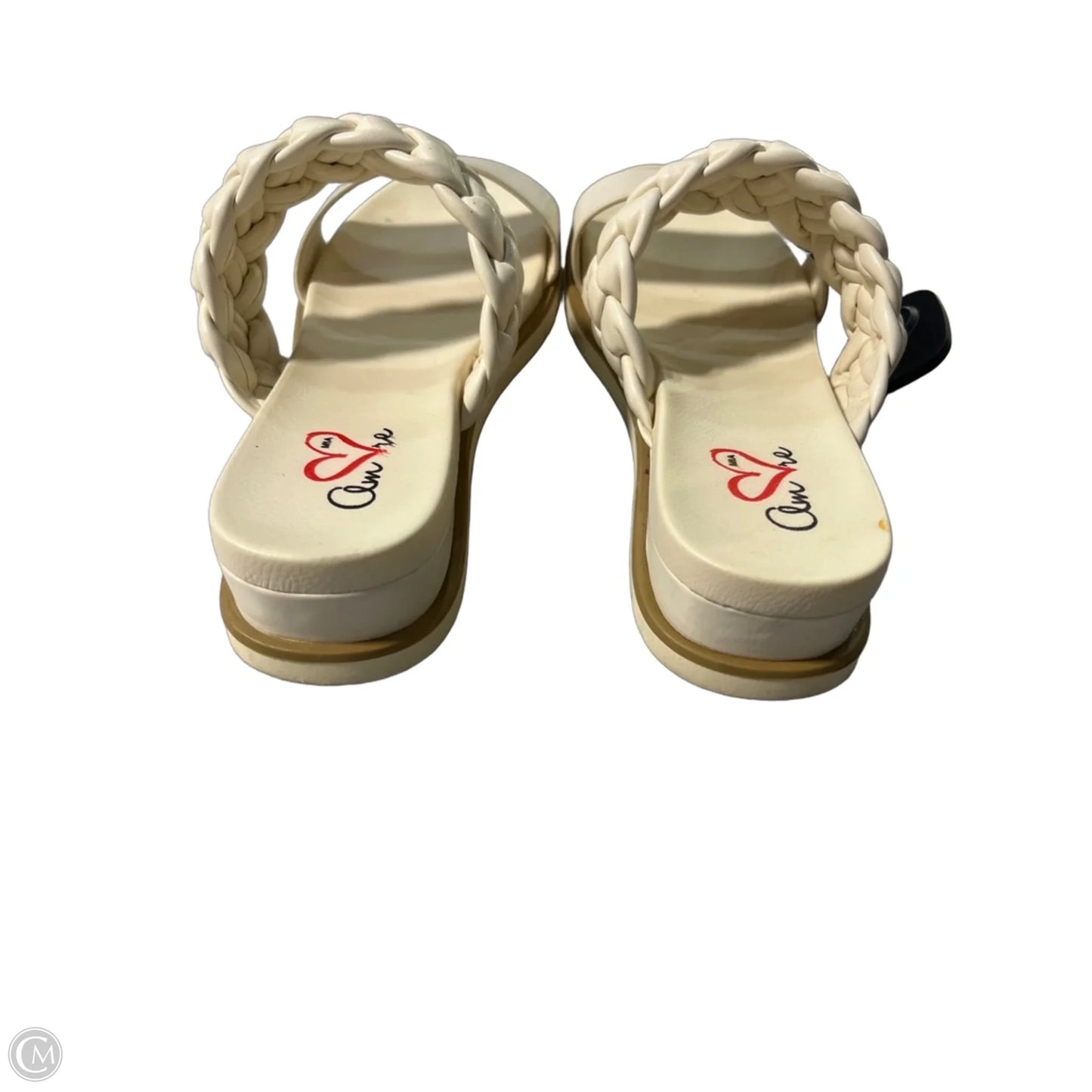Sandals Flats By Mia In Cream, Size: 8.5