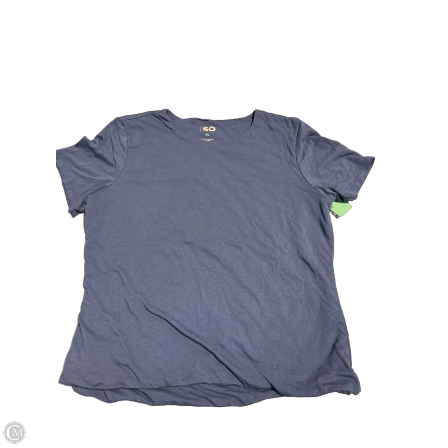 Top Short Sleeve By So In Blue, Size: Xl