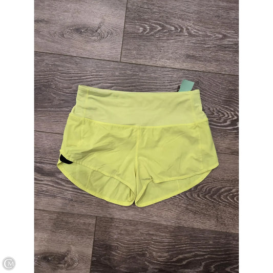 Athletic Shorts By Lululemon In Yellow, Size: 6