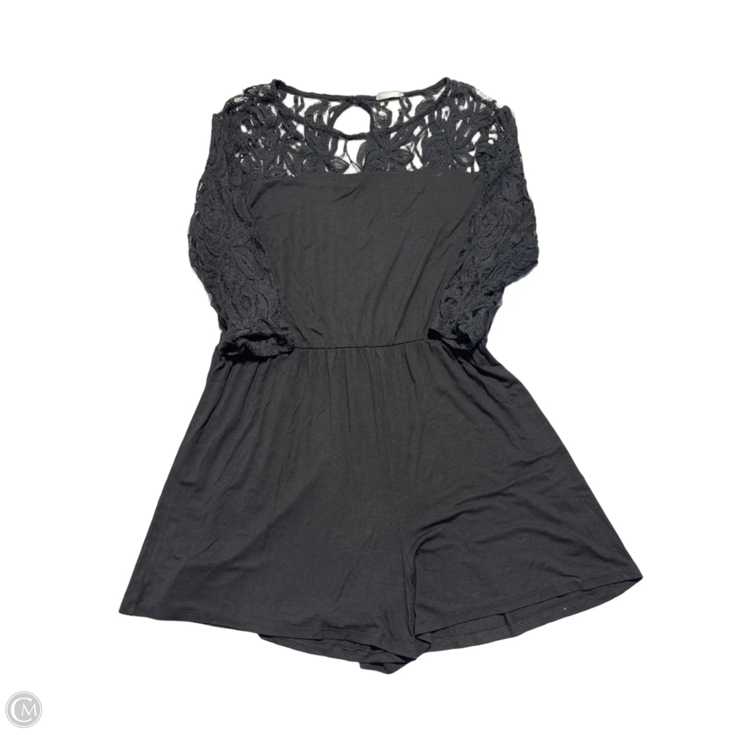 Romper By Chicsoul In Black, Size: 1x