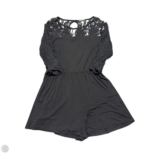 Romper By Chicsoul In Black, Size: 1x