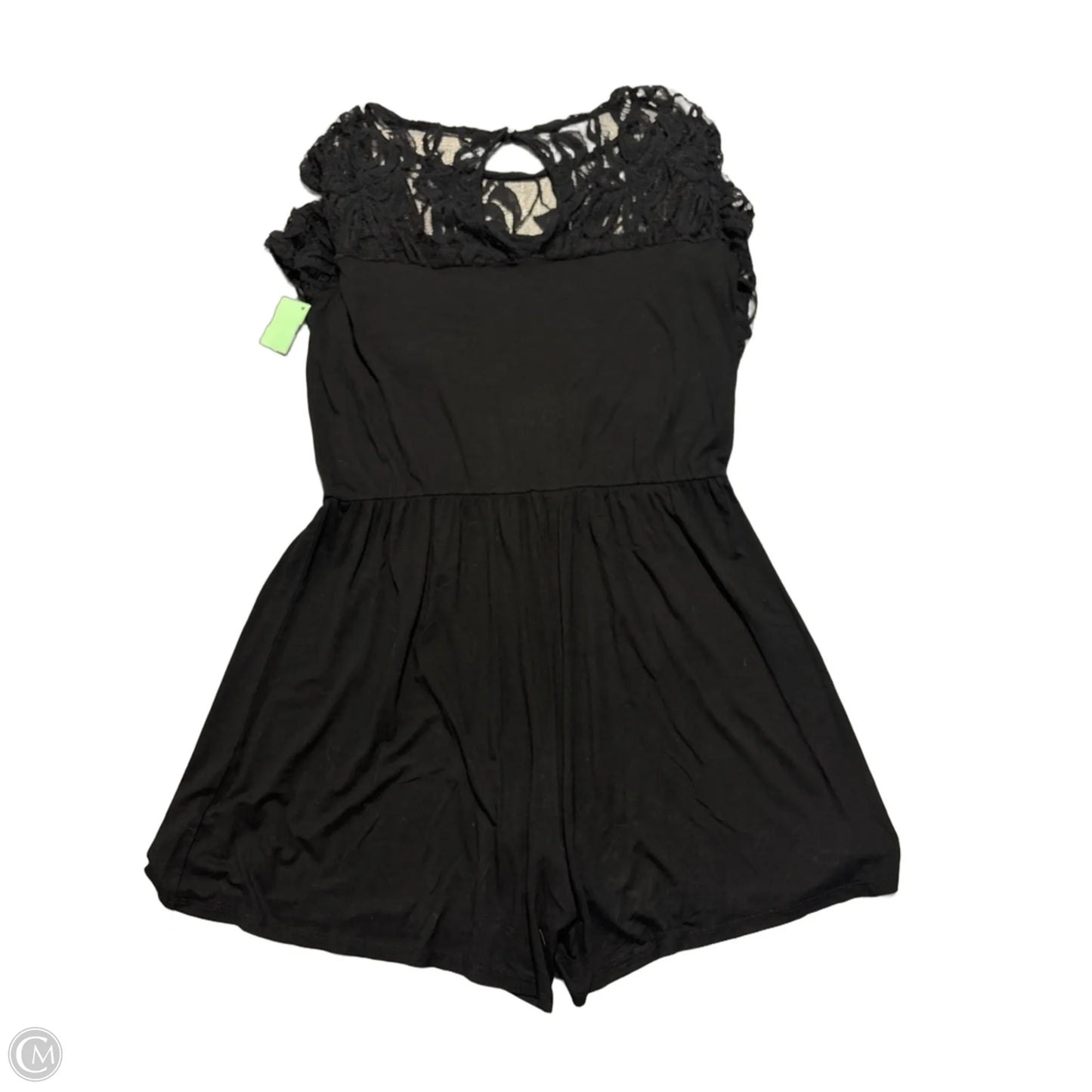 Romper By Chicsoul In Black, Size: 1x
