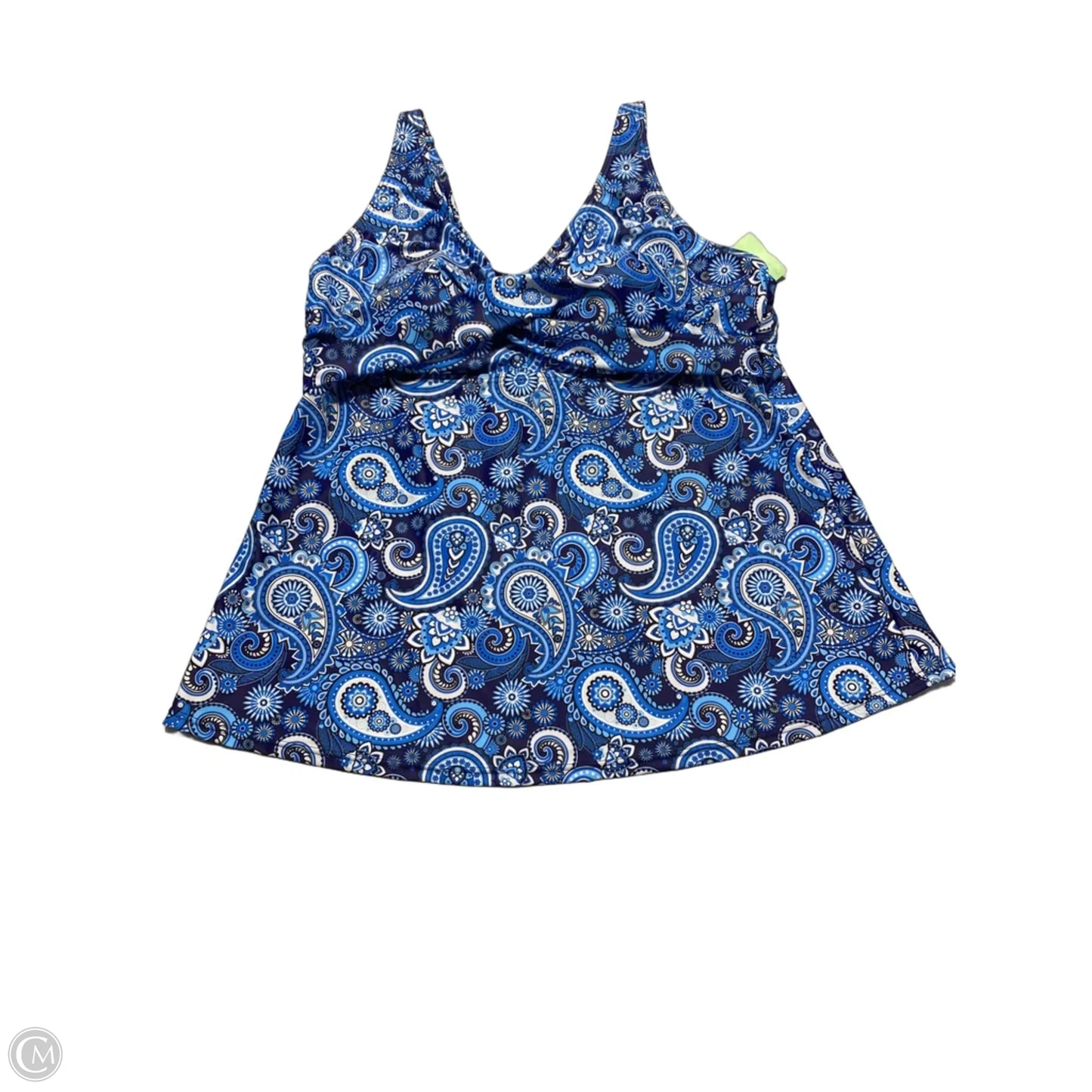 Swimsuit Top By Cmc In Blue, Size: 2x