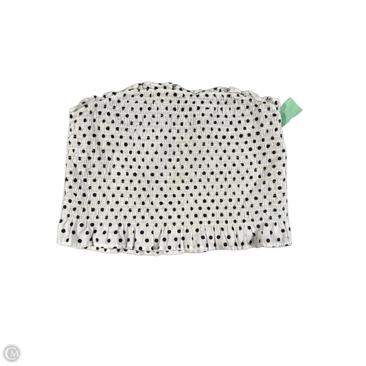 Top Sleeveless By Old Navy In Black & White, Size: L