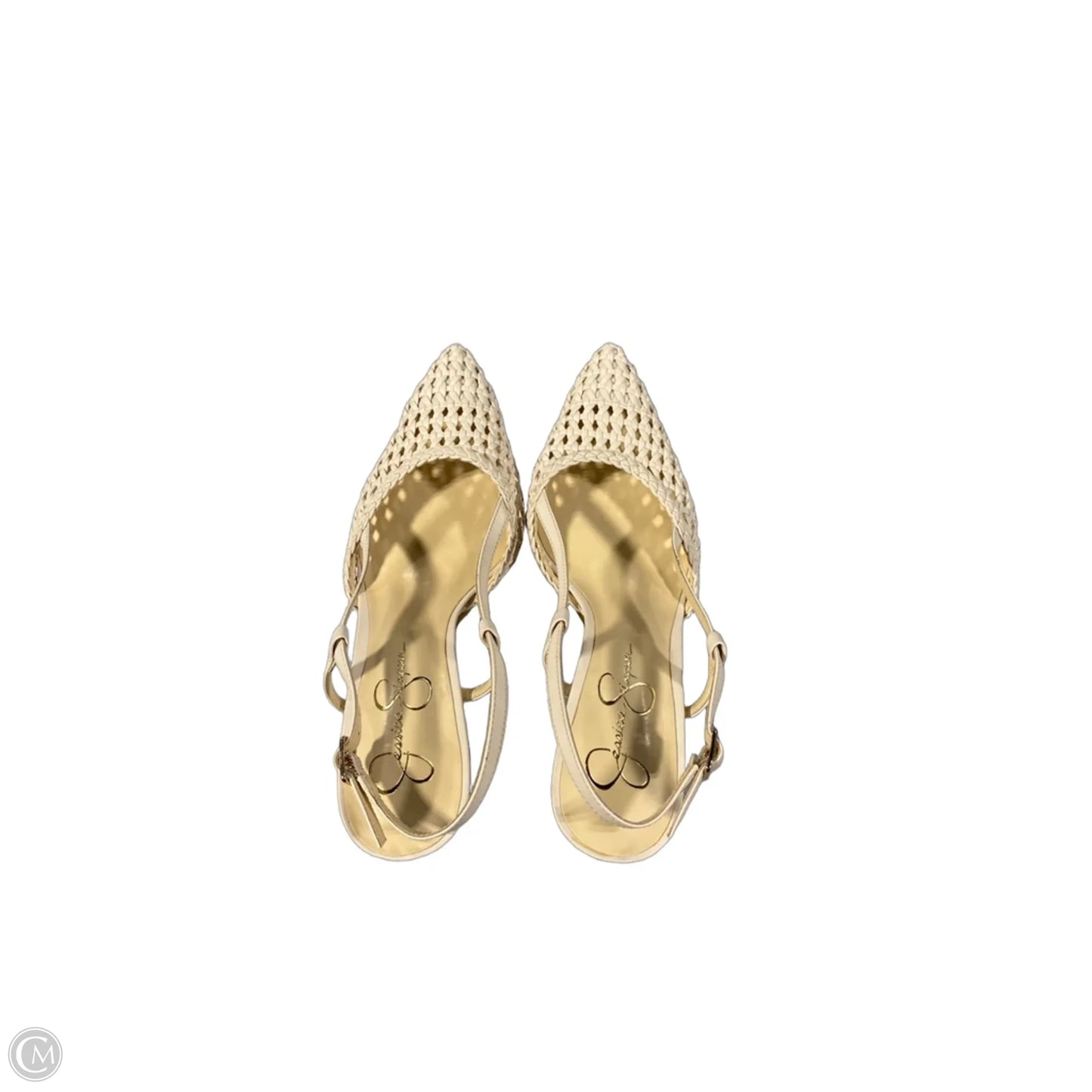 Shoes Heels Block By Jessica Simpson In Cream, Size: 8.5