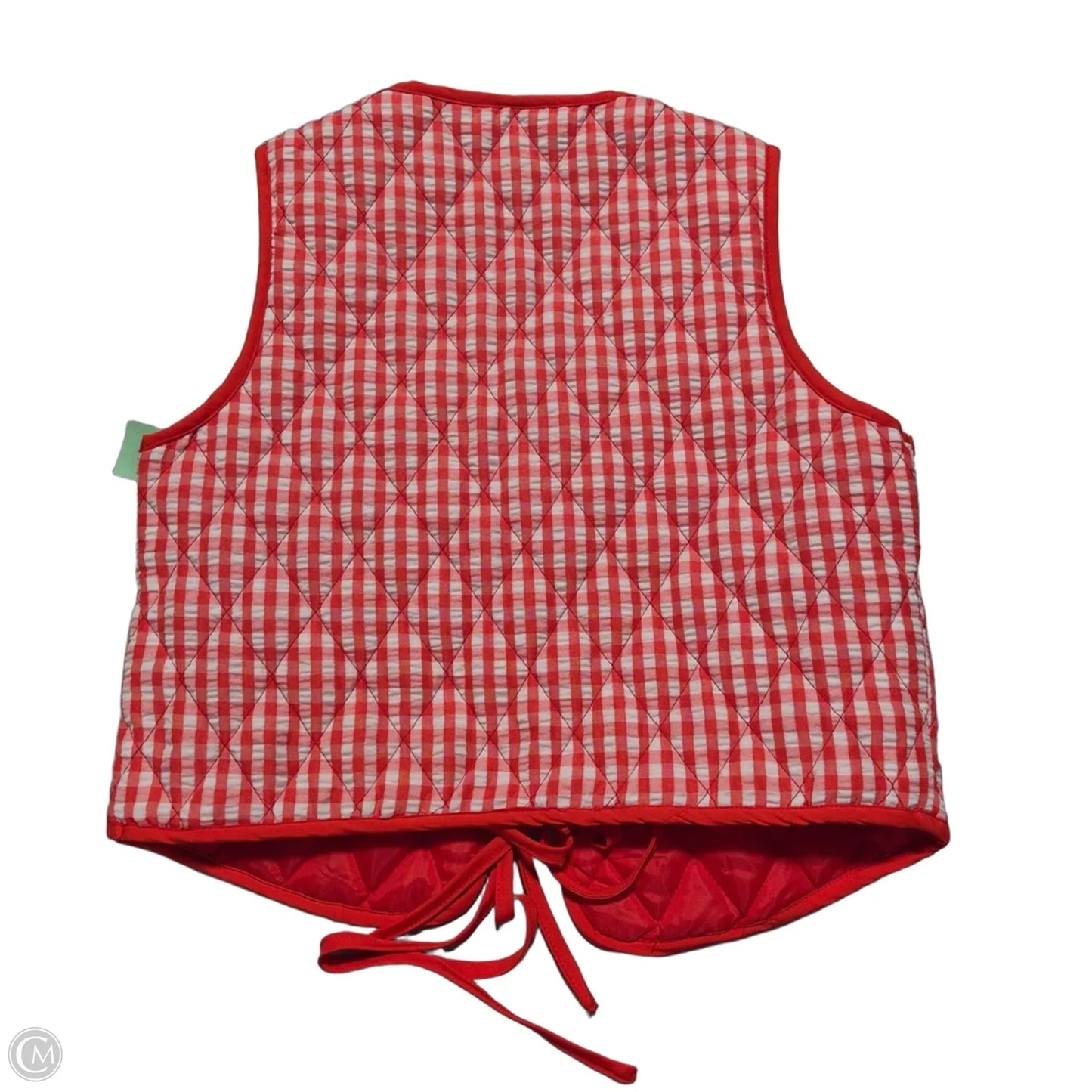 Vest Other By Shein In Red & White, Size: M