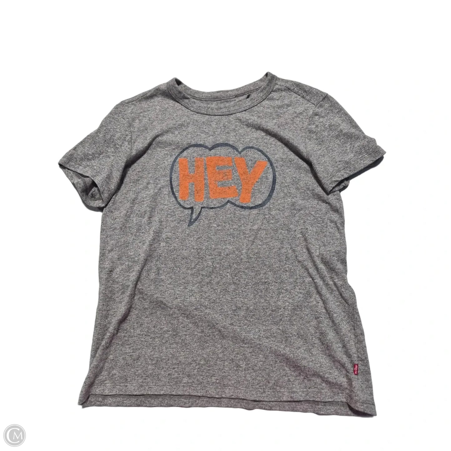Top Short Sleeve By Levis In Grey, Size: S