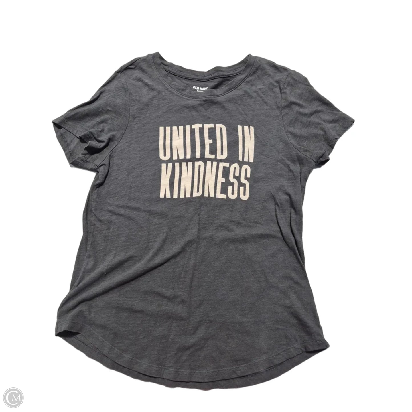 Top Short Sleeve By Old Navy In Grey, Size: S