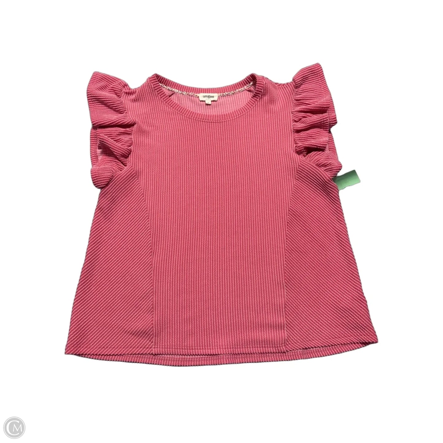 Top Short Sleeve By Umgee In Pink, Size: L