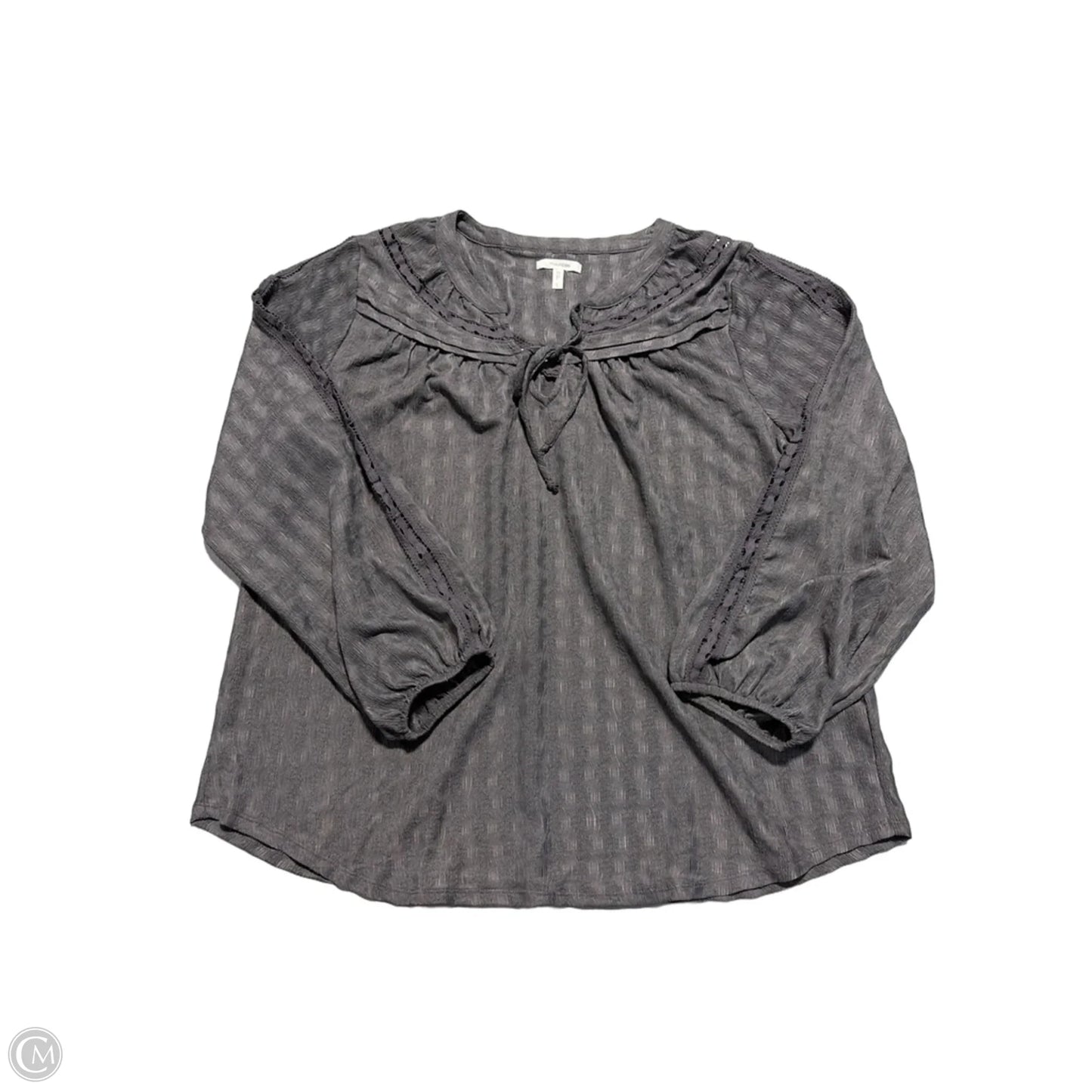 Top Long Sleeve By Maurices In Grey, Size: L