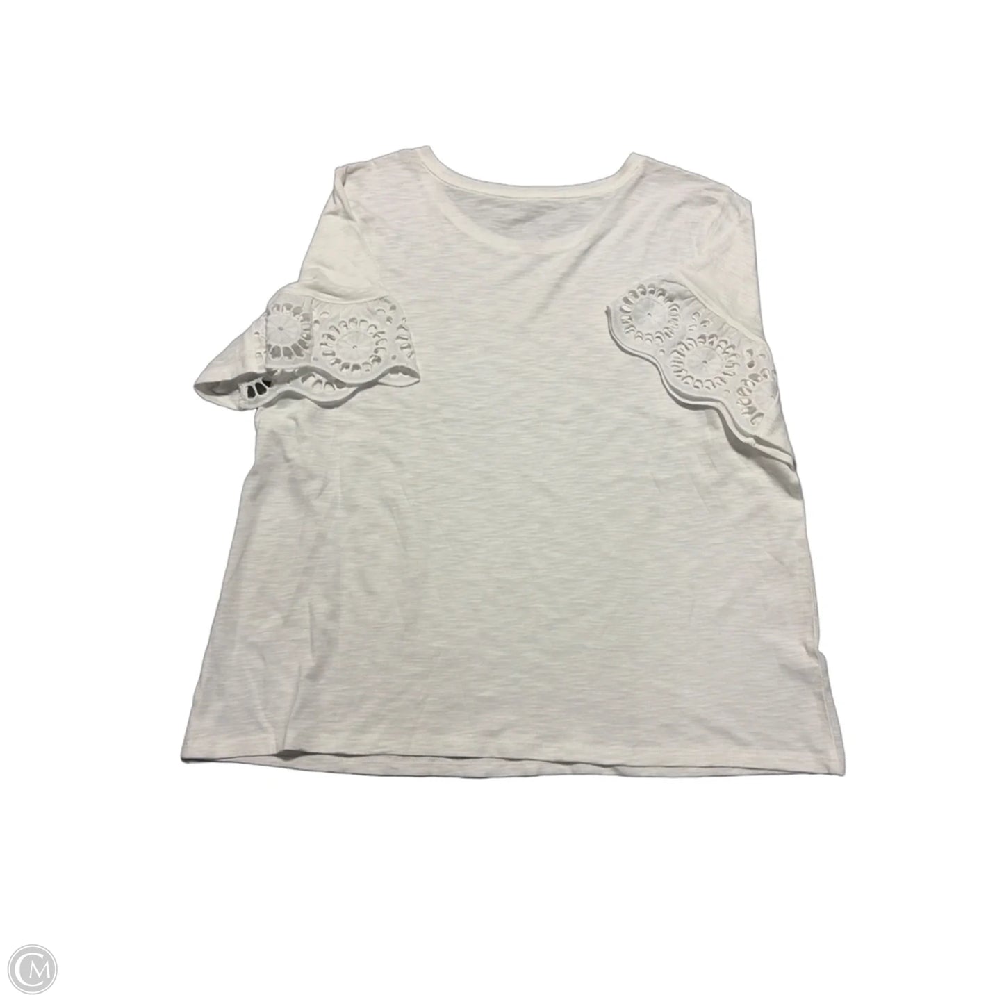 Top Short Sleeve By Sonoma In White, Size: Xl