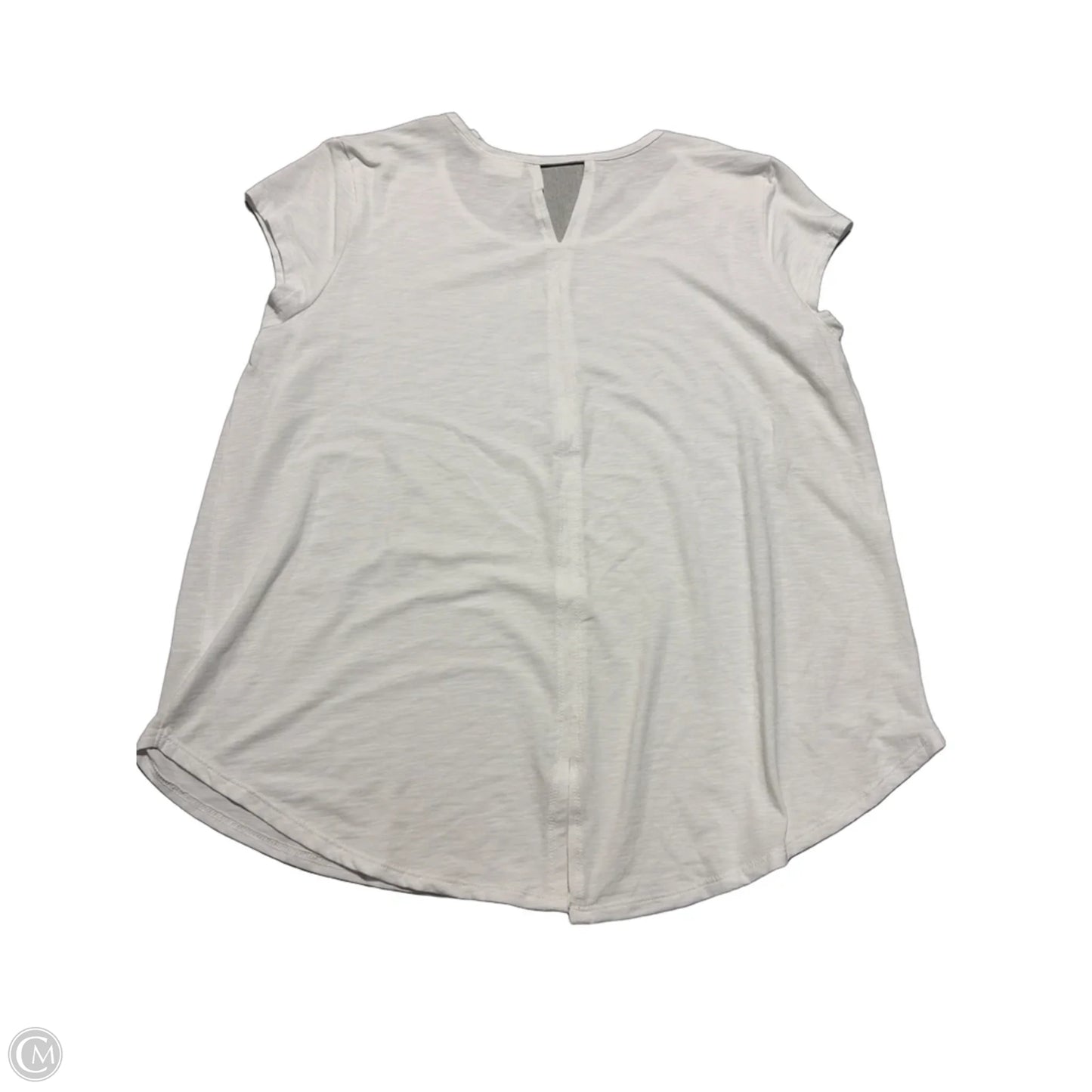 Top Short Sleeve By Sigrid Olsen In White, Size: Xl