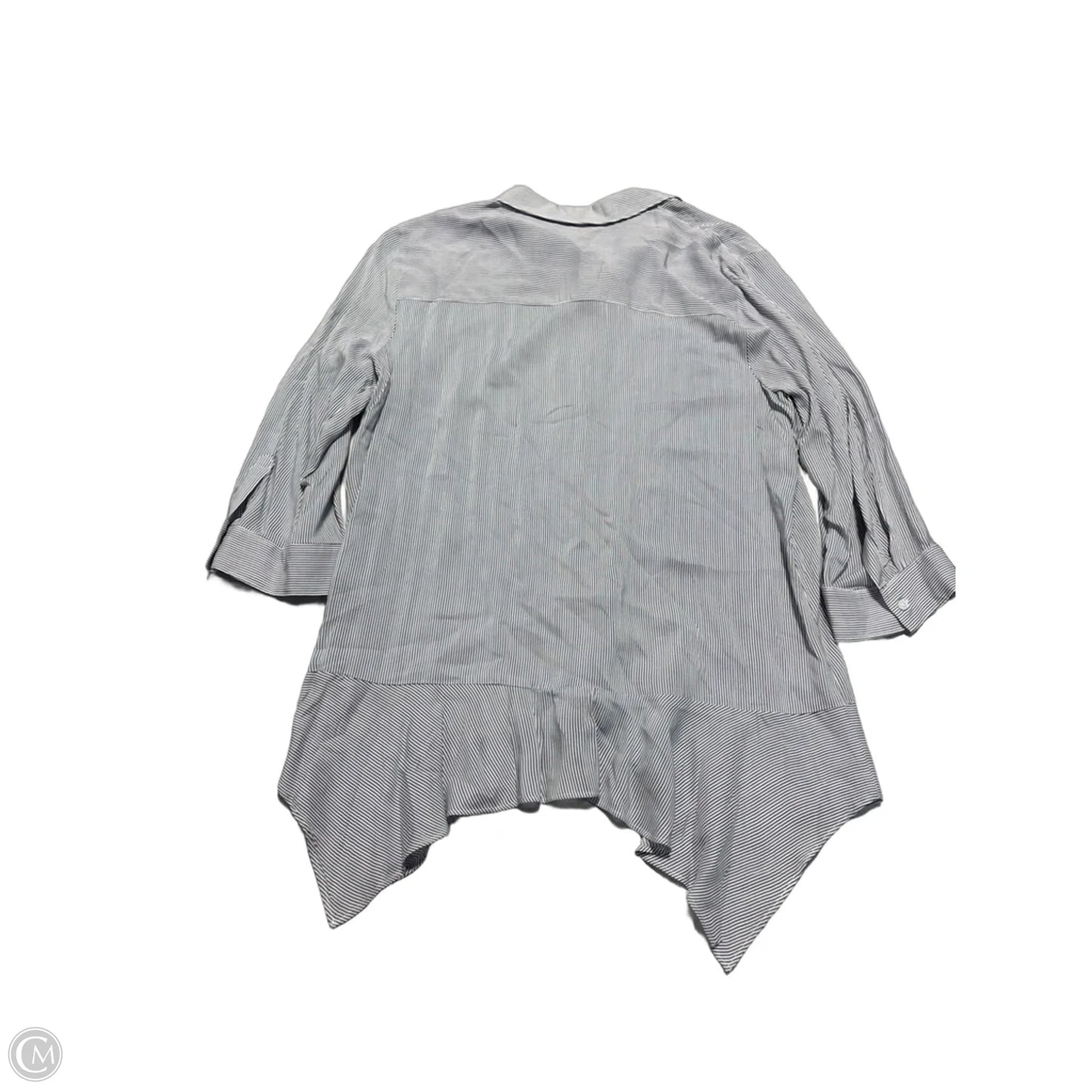 Top 3/4 Sleeve By Simply Vera In Striped Pattern, Size: L