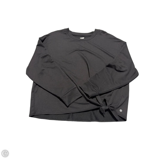 Athletic Top Long Sleeve Crewneck By Avia In Black, Size: Xl