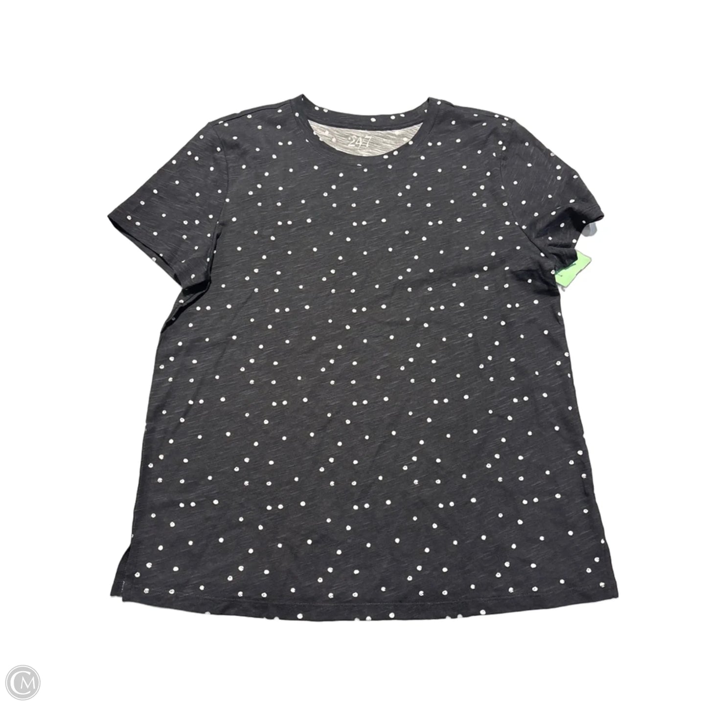 Top Short Sleeve By Maurices In Polkadot Pattern, Size: L