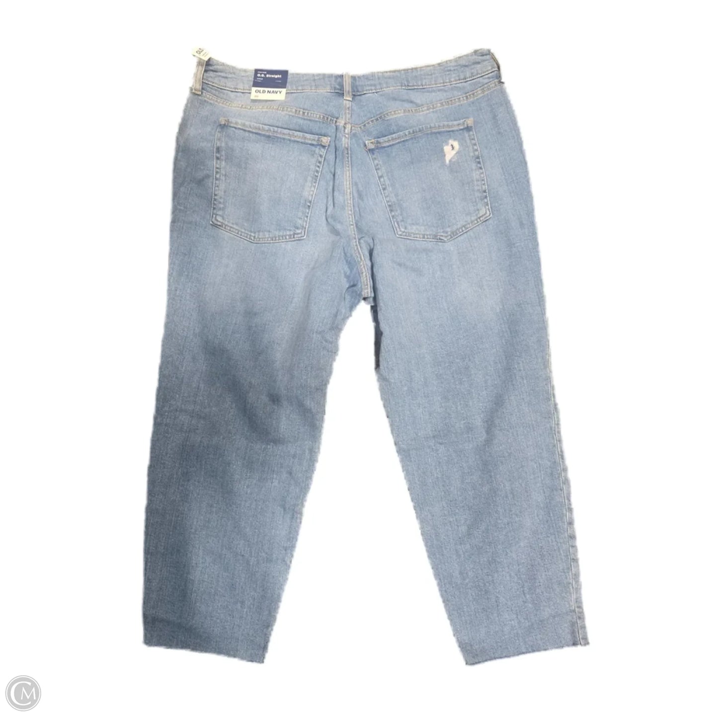 Jeans Straight By Old Navy In Blue Denim, Size: 20