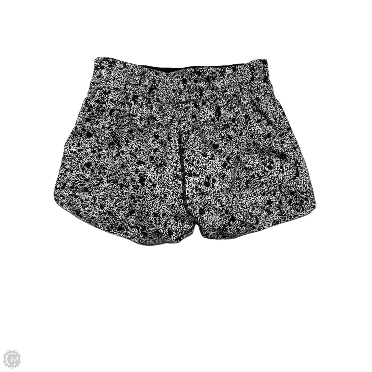Athletic Shorts By Lululemon In Black & White, Size: 8