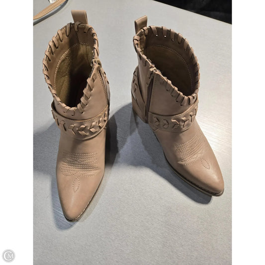 Boots Ankle Heels By Altard State In Brown, Size: 7.5