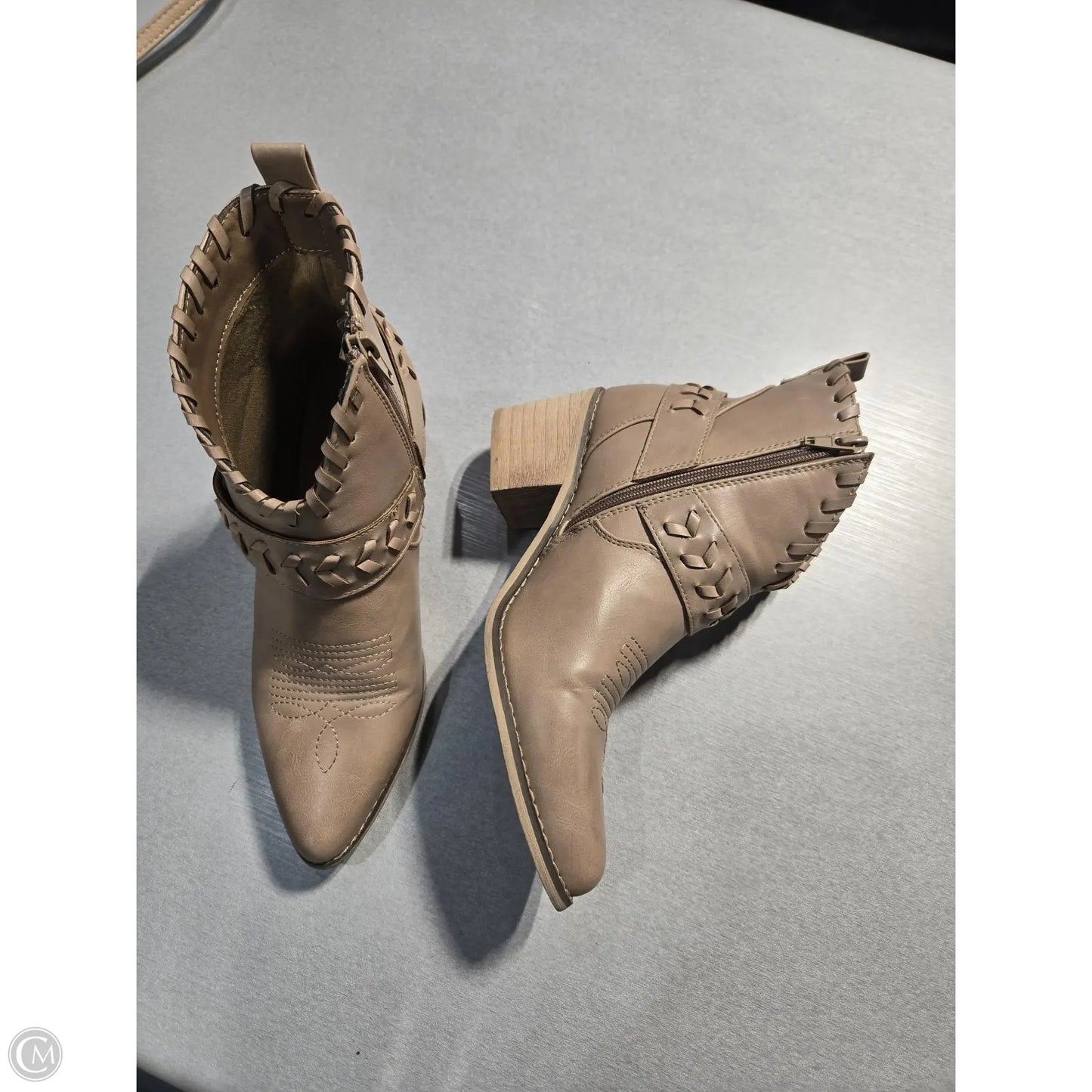 Boots Ankle Heels By Altard State In Brown, Size: 7.5