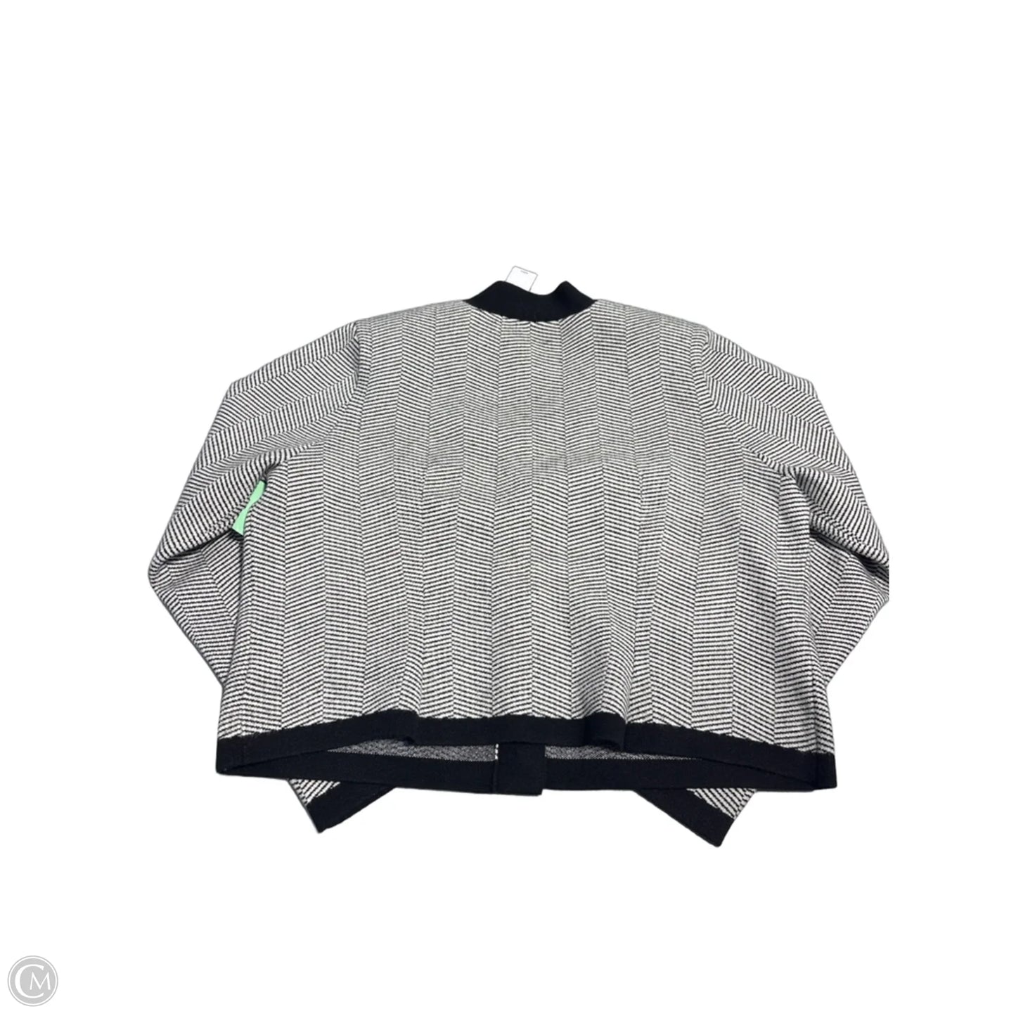 Cardigan By Express In Black & White, Size: Xl