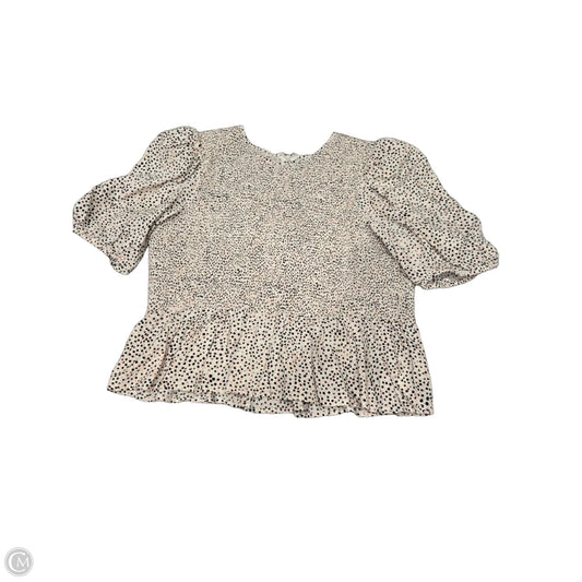 Top Short Sleeve By Express In Pink, Size: Xl