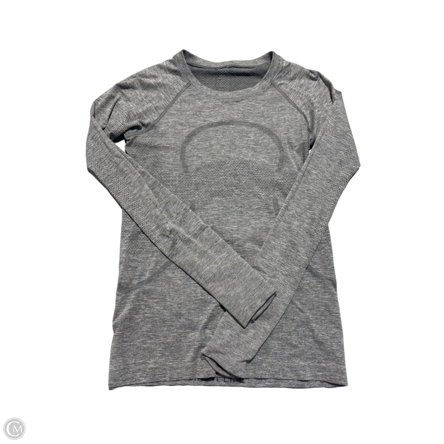 Athletic Top Long Sleeve Crewneck By Lululemon In Grey, Size: 4