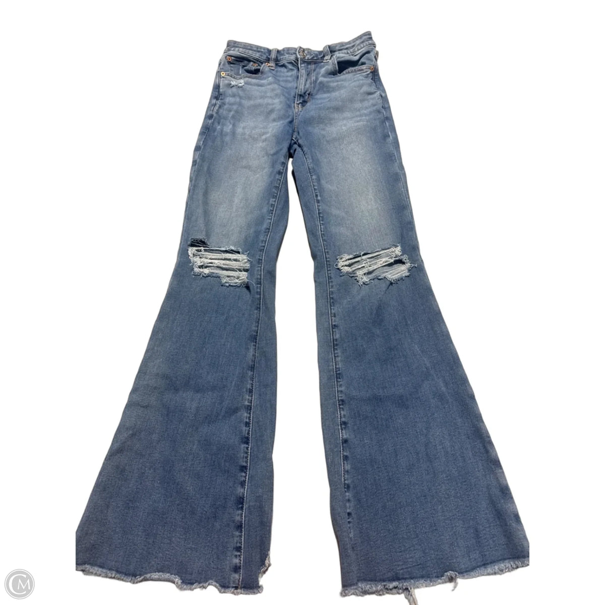 Jeans Boot Cut By American Eagle In Blue, Size: 4