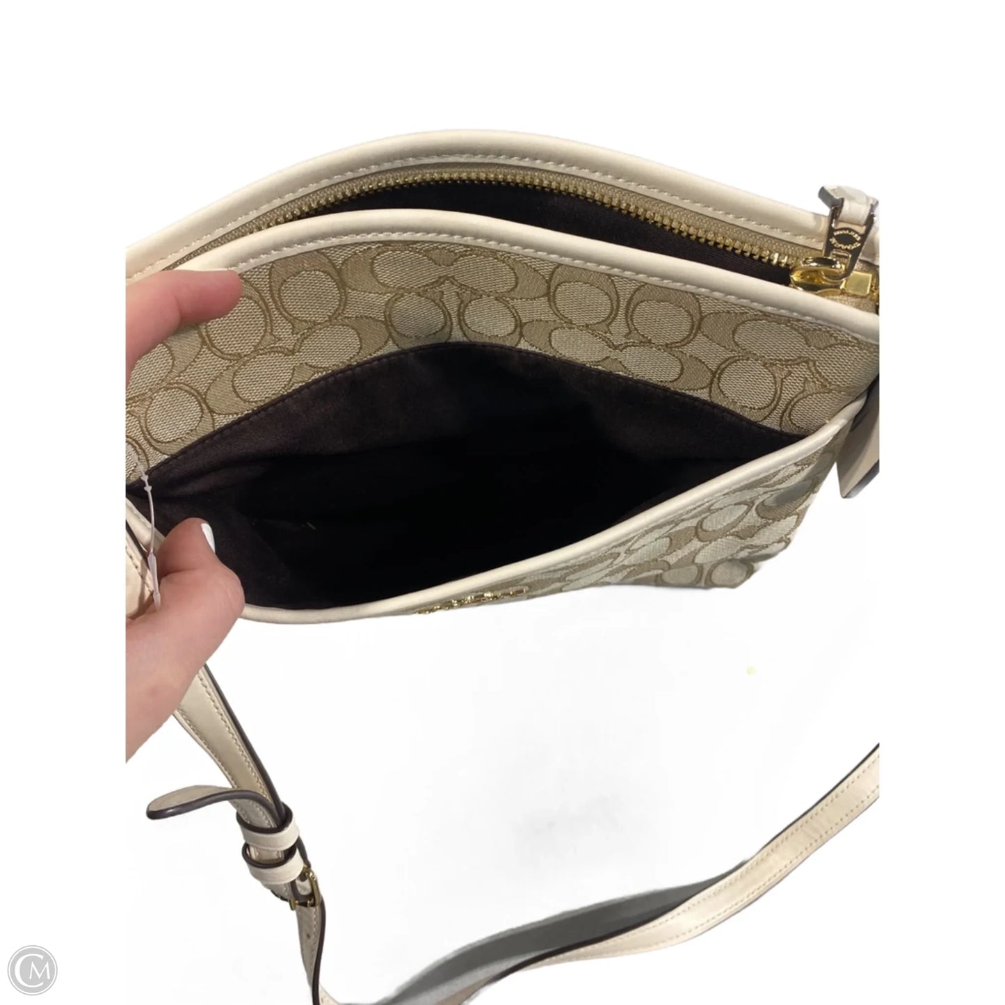 Crossbody Designer By Coach, Size: Medium