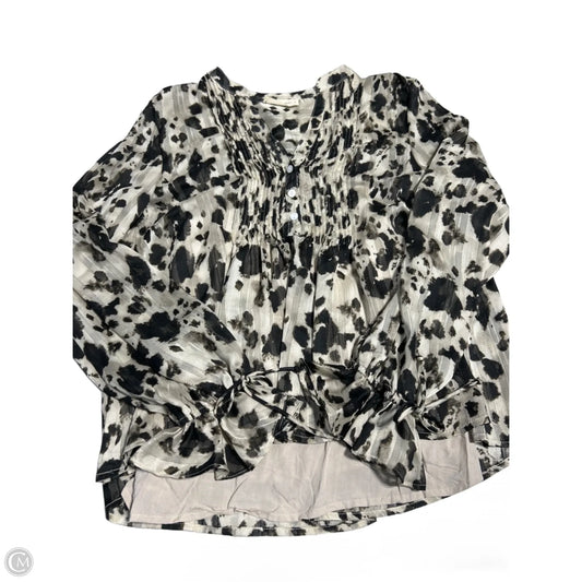 Top Long Sleeve By By Together In Tan, Size: M