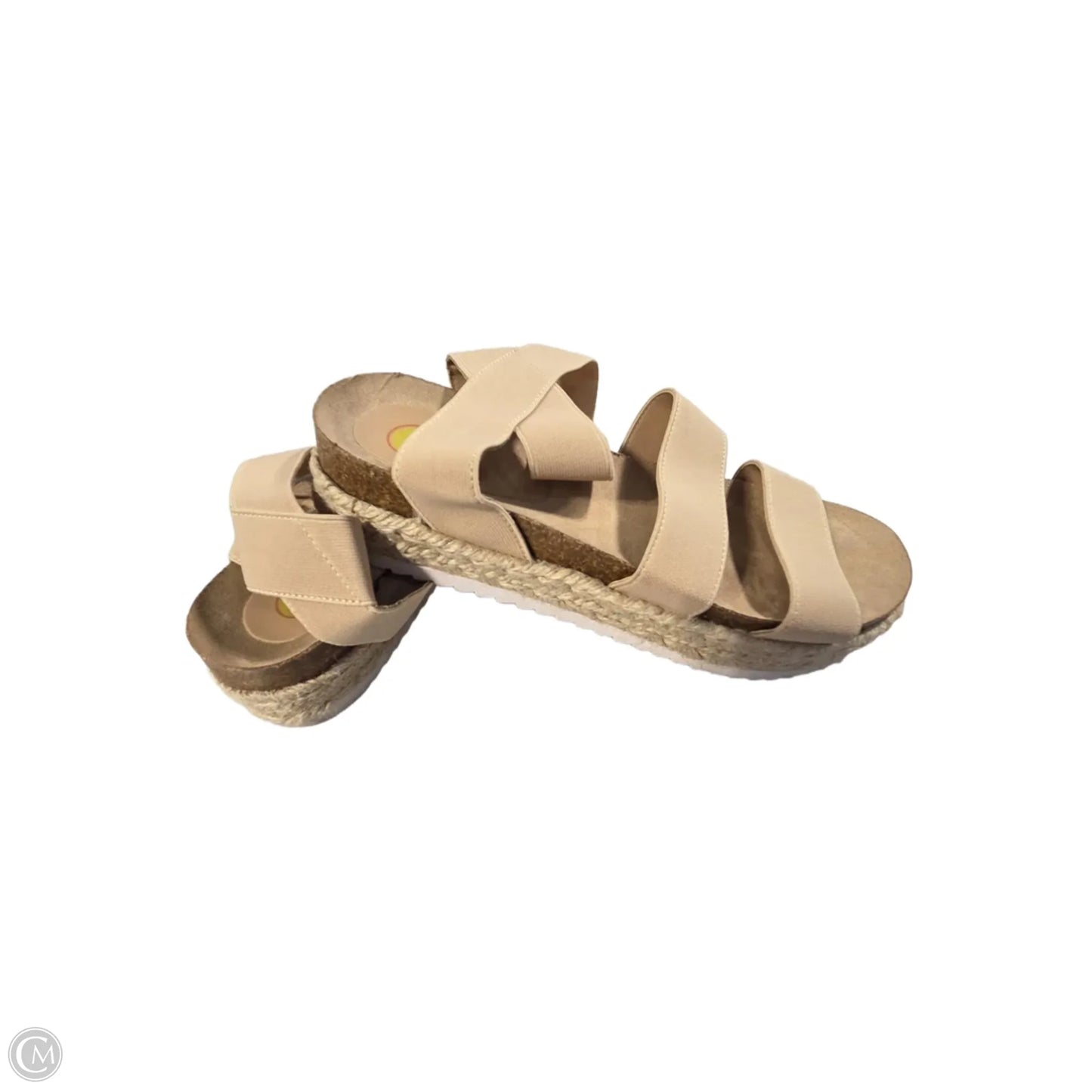 Sandals Flats By Cmb In Tan, Size: 10