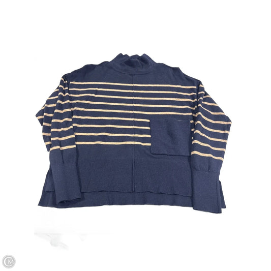 Top Long Sleeve By Charlie B In Navy, Size: M