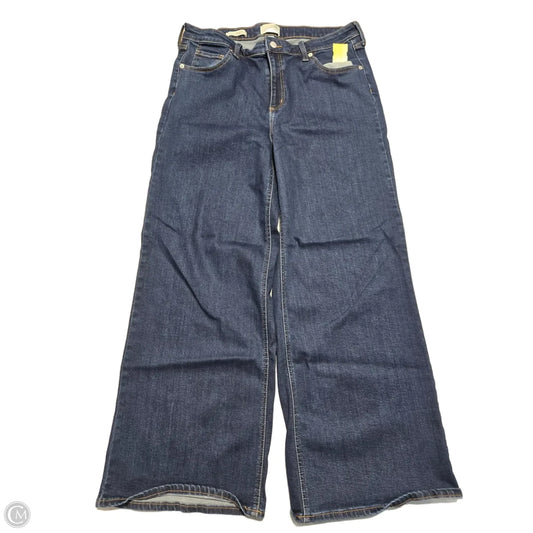 Jeans wide leg By Universal Thread In Blue Denim, Size: 16