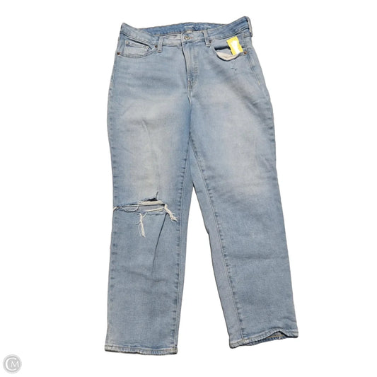 Jeans Straight By Old Navy In Blue Denim, Size: 14