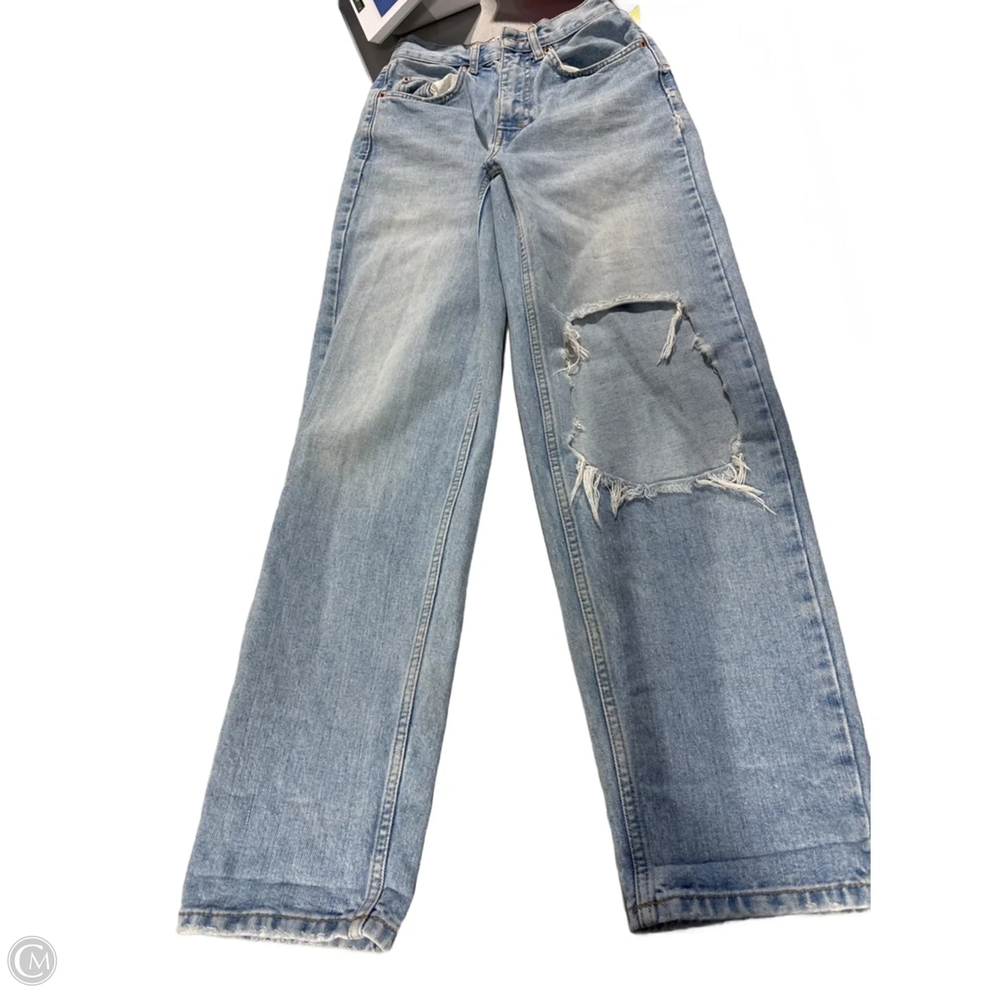 Jeans Straight By Bdg In Blue Denim, Size: 0