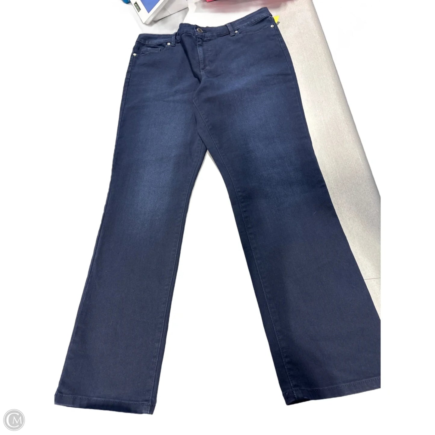 Jeans Straight By Cme In Blue Denim, Size: 16