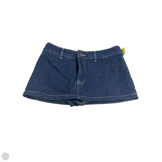 Skirt Mini & Short By Cmb In Blue Denim, Size: Xxs