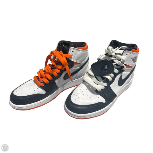 Shoes Sneakers By Nike In Orange & White, Size: 7