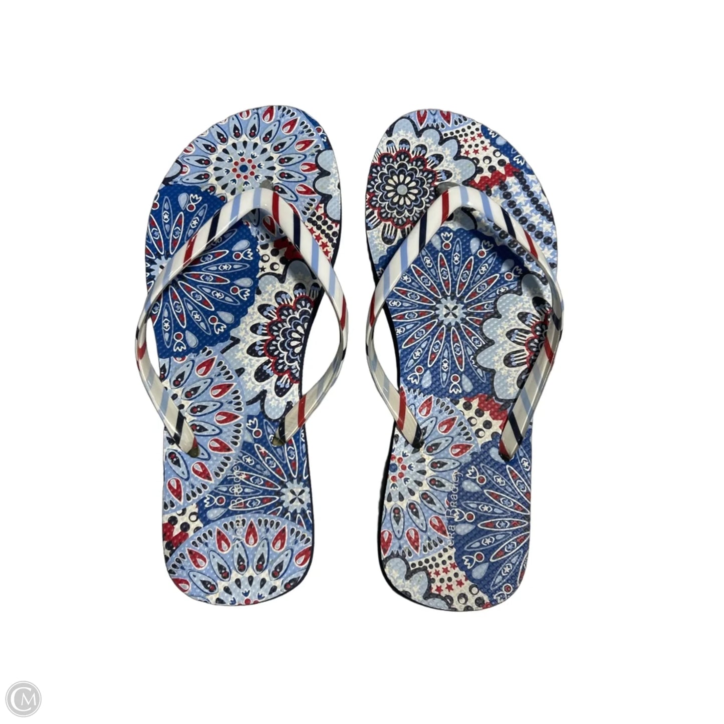 Sandals Flip Flops By Vera Bradley In Blue, Size: 10