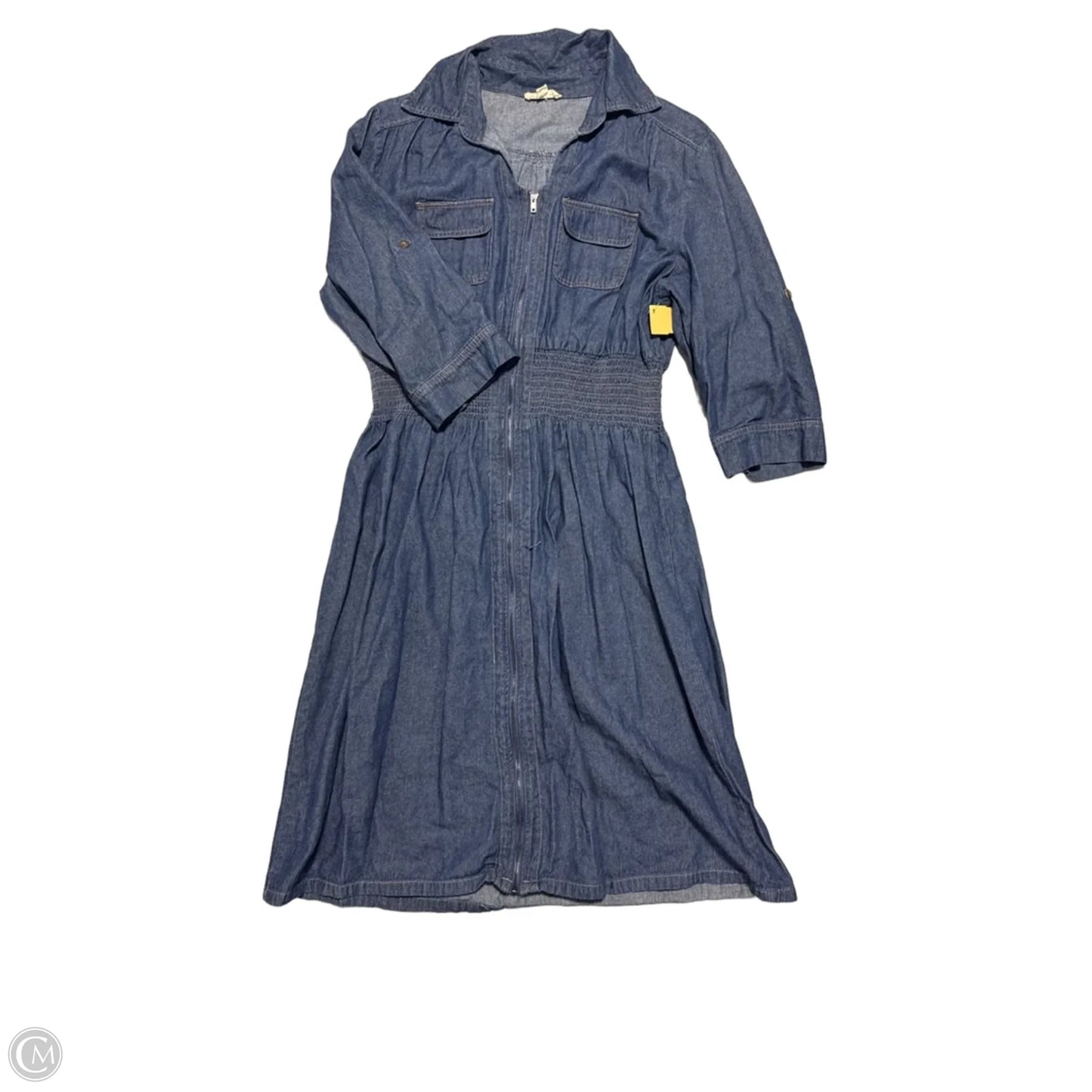 Dress Casual Maxi By Cmb In Blue Denim, Size: Xl