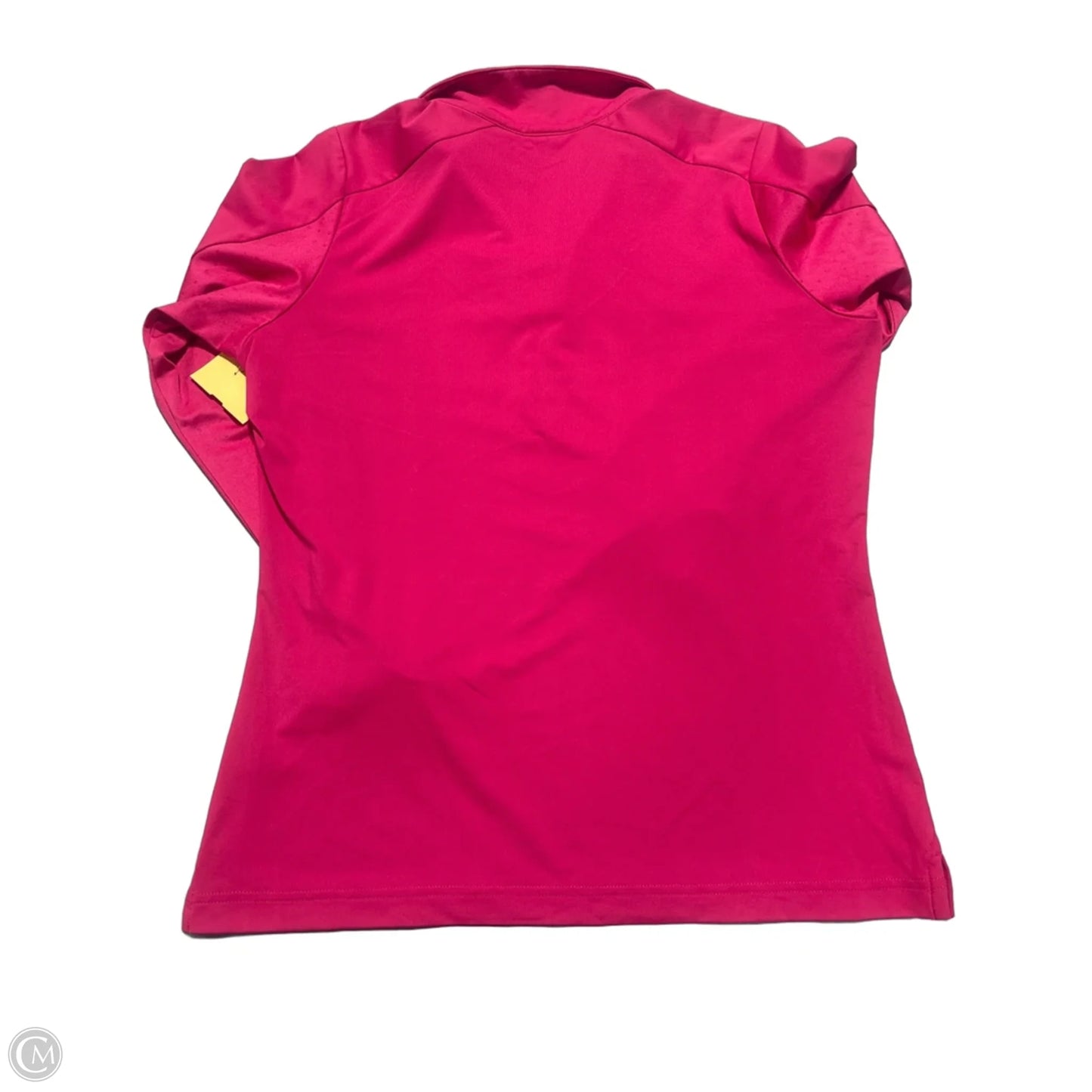 Athletic Top Long Sleeve Collar By Cmb In Pink, Size: M