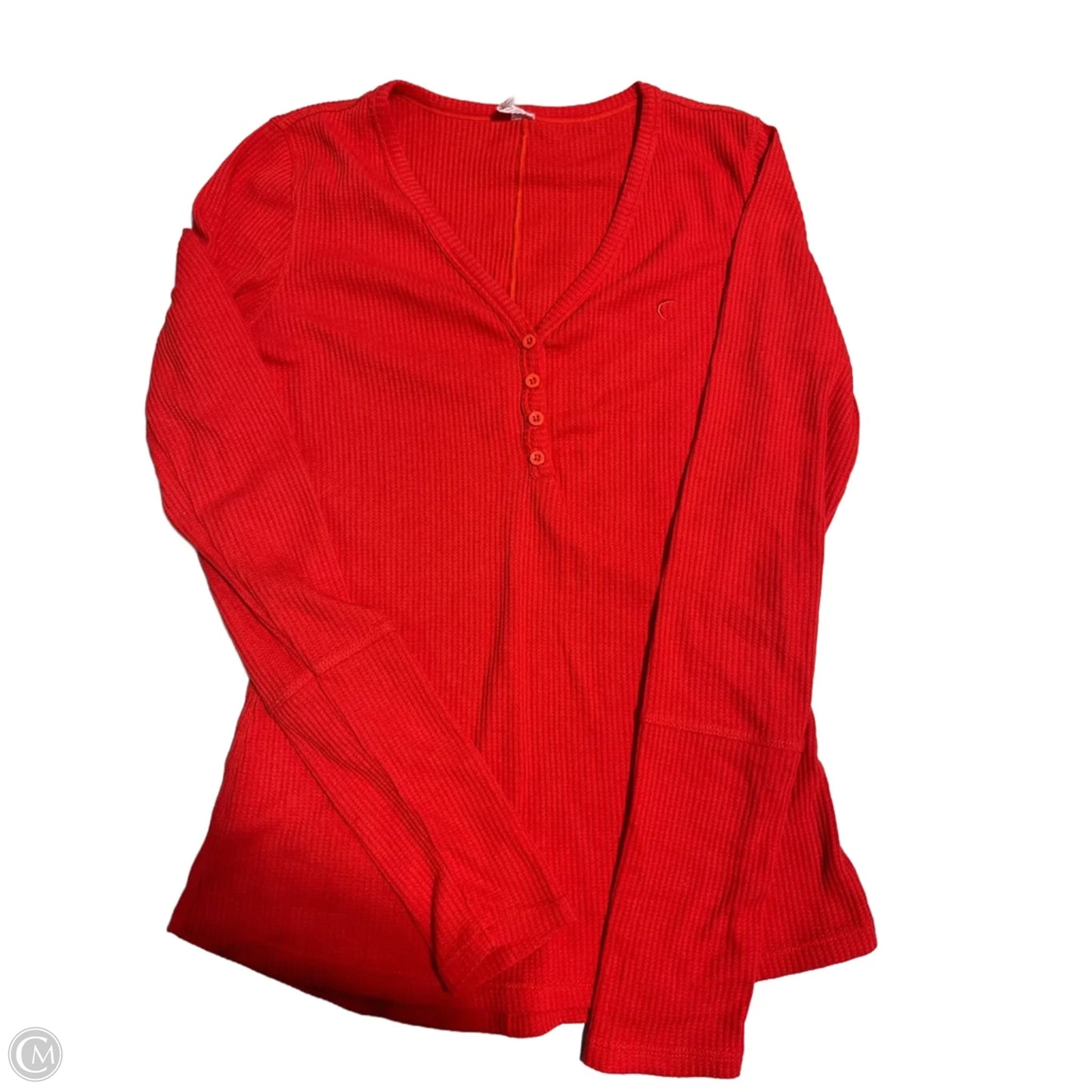 Top 2pc Long Sleeve By Zyia In Red, Size: S