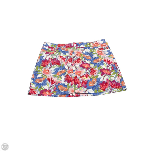 Skirt Mini & Short By St Johns Bay In Floral Print, Size: 18