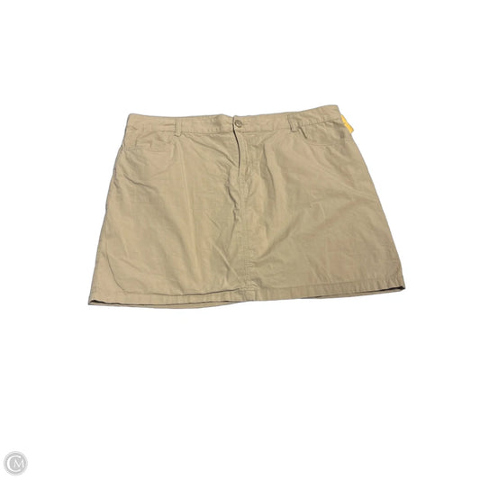 Skirt Mini & Short By St Johns Bay In Tan, Size: 18