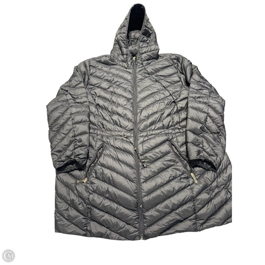 Coat Puffer & Quilted By Gallery In Black, Size: 2x